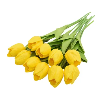 1/5PCS Tulip Kunstig Blomst Rigtige Touch Kunstige Buketter af Falske Blomster til Bryllup Dekoration Blomster Hjem Garen Indretning images