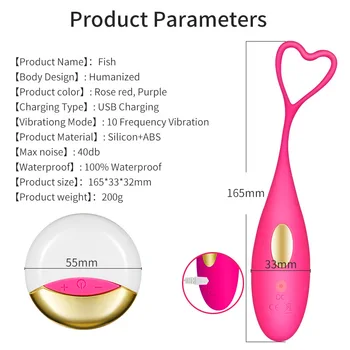 10 Speed Trådløs Fjernbetjening, Genopladelige Vibrator Bullet Vibrator Æg til Vaginal Massage Kegel Bolde sexlegetøj til Kvinde images