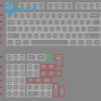 118keys OEM Mini-Tasterne For Gaming Mekanisk Tastatur 61/64/68/71/78/82/84/87 Nøgler Tastatur ISO Layout spansk/fransk/engelsk images