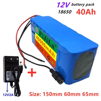 18650 Batteri 12V 40000Mah Lithium Batteri Protection Board 12V 40Ah til Inverter Miner + 12,6 V Oplader images