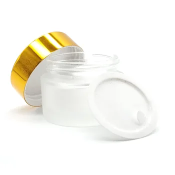 18pcs Mini Glas Tomme Krukke Creme 10g 20g 30g 50g Kosmetik Rejse Cream Lip Balm Lotion Genpåfyldelig Flaske Kosmetiske Container images