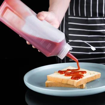 1pc 800ML Jam Squeeze Flasker Tomat Sauce Dispenser Ketchup Sauce Flaske images