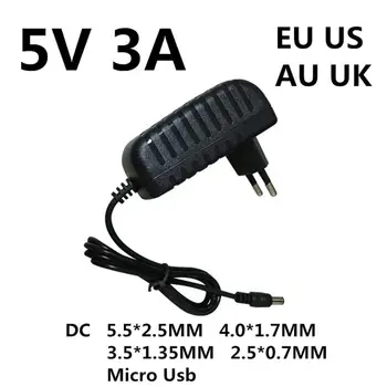 1stk DC 5V 3A 3000MA Mikro-Usb-Ac/dc Adapter EU-OS AU UK Stik Opladerens 5V3A For Raspberry Pi Nul Tablet Pc images