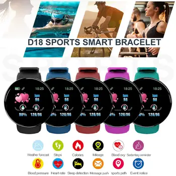 2019 Bluetooth Smart Ur Mænd Blodtryk Runde Smartwatch Kvinder Ur Vandtæt Sport Tracker WhatsApp Til Android, Ios images