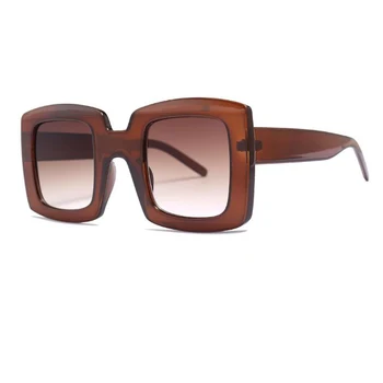 2020 Nye Overdimensionerede sorte Solbriller Kvinder Mode luksus Brand Designer Solbriller Kvindelige Vintage briller Oculos de sol Nuancer images