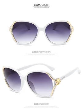 2021 Blomst Solbriller Kvinder Gradient Klassiske Vintage Damer Overdimensionerede solbriller UV400 Briller Feminino images