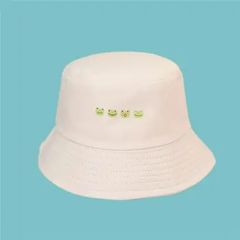 2021 Bomuld nye stil mode fire frøer Bucket Hat Fiskeren Hat til udendørs rejse hat Solen Cap Hatte til Mænd og Kvinder 243 images