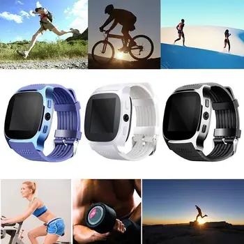 2021 Nye 1.54 Tommer IPS Kapacitiv Skærm, Smart Ur Liv Vandtæt Fitness Tracker Blodtryk Smart Ur Smartwatch images