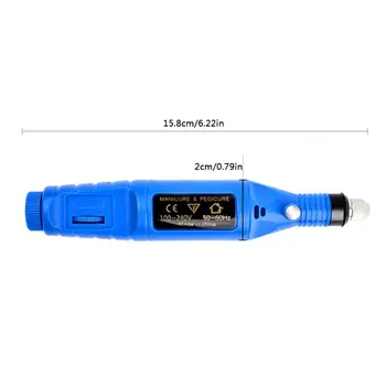 2021 Nye El-Manicure-Bore Kit med USB Oplade El-Nail-Filer Negle Pleje Værktøjer images