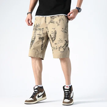 2021 Nye Sommer Mode Print Casual Shorts Mænd Streetwear Baggy Knickers Mandlige Cargo Shorts Plus Size Bermuda Shorts 8XL images