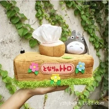25x12cm Tegnefilm Søde Totoro Håndklæde Tissue Box Plys Papir Tilfælde Dukke Animationsfilm Kreative Hjem, Kontor, Skrivebord Bil Dekoration Gave til Piger images