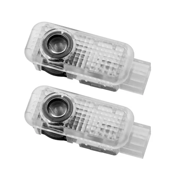 2pc LED Bil Døren Høflighed Lys Projektor Lampe For AUDI A3 A4 B7 S linje C5 A5 A6 C6 C7 S4 S5 S6 S7 A7 A8 Q3 Q5 Q7 A1 V8 8V 8L 8P images
