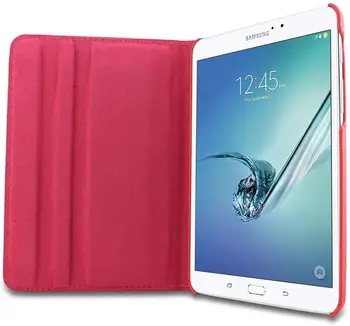 360 Graders Roterende PU Læder Flip Cover Til Samsung Galaxy Tab med EN 9,7 SM-T550 T550 T551 SM-T555 TabA 9.7 Tablet Tilfælde images