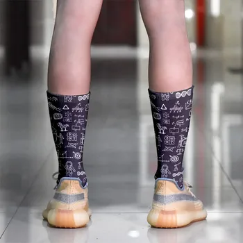 3D Cool Trykt Kvinder Bomuld Sokker Mode Sjove Kreativitet Lange Sokker Mænd Farverige Harajuku Casual Lige Sokker Til Kvinder images