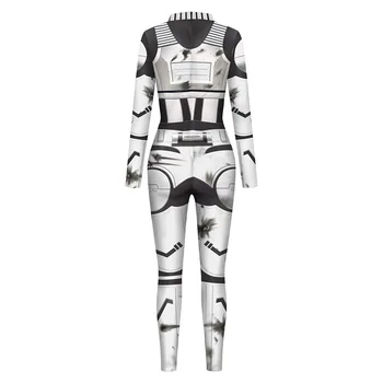 3D Printet Fremmede ET Robot Punk Buksedragt Kvinde Mænd Halloween Cosplay Kostume Bodysuit Carnival Part Rolle Spil Dress Up Tøj images