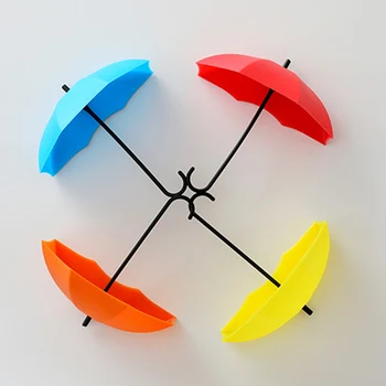 3pcs Kreative Paraply-Formede Nøgle Bøjle Rack Hjem Dekorative Indehaveren Væggen Kroge Til Køkken Køleskab mærkat Tilbehør, gadget images