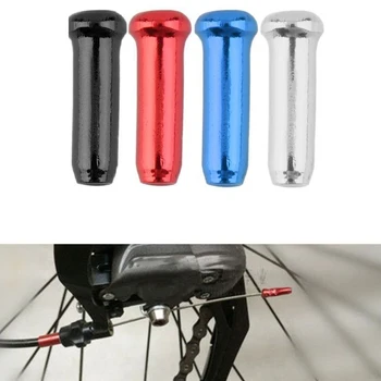50stk Cykel-Bremse Kabel-Tips Aluminium Bremser Forskifter Shifter Boliger Kabel-endekapper til MTB Road Mountainbike images