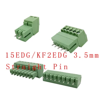 5Pair 15EDG 3,5 mm KF2EDG 3,5 mm PCB Skrue Terminal Blok Stik Højre Vinkel/Lige Nålen, Stik Pin Header Socket 2-12 Pin-kode images