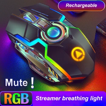 A5 RGB Streamer Mouse Mini Trådløse Mus Gaming Silent Laser Optisk 2,4 GHz Spil USB-Genopladelige Bærbar computer, Ergonomisk Design images