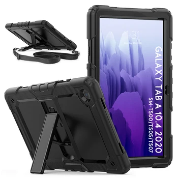 Beskyttende Cover Tablet taske til Samsung Galaxy tab A7 10.4 Tilfælde 2020 T500 T505 T507 Blød Silikone Stødsikkert Med halsrem images