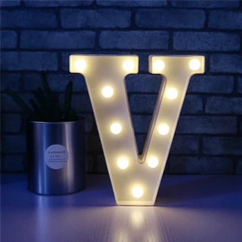 Brev LED Væg Hængende Lampe Smart LED Nem Installation Indendørs Fest Nat Lys Alfabet Lampe til Fødselsdag, Jul images