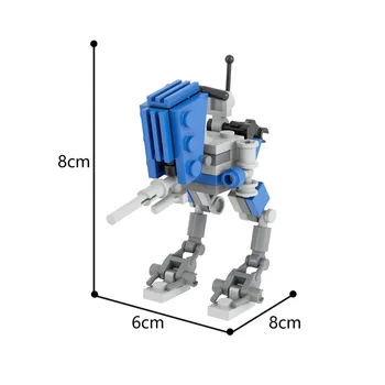BuildMOC Space Wars Clone Wars MOC PÅ-RT Robot Tal Militære Battle Droid Sæt Våben Walker Model byggesten Legetøj images