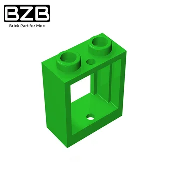 BZB MOC 60592 1x2x2 Vinduets Ramme og High-tech Kreative byggesten Model Kids Legetøj DIY Mursten Dele Bedste Gaver images