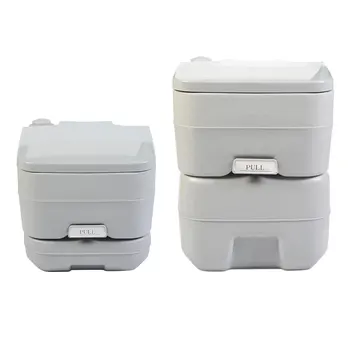 Bærbare Toilet Indendørs Kommode Rejse Potte Kompakt Toilet med 5,3 Liter Affald Tank og Indbygget Hælde Tud & Vask af Sprøjte images