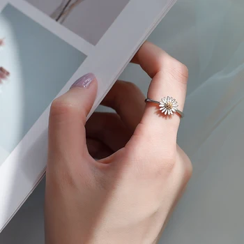 Charmerende Oprindelige Design Boheme Daisy Blomst Ringe Til Kvinder Mode Åbne Finger Ringe Kvindelige Boho Smykker 2021 images