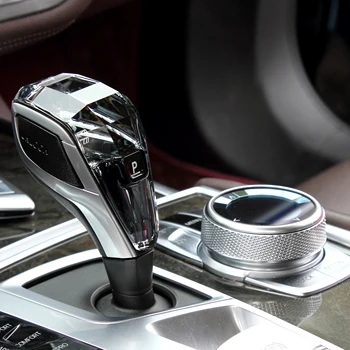 Crystal 3-delt sæt gear Shift knappen mms-knap start-knappen for Nye BMW 7-serie G12 2016-2020 bil Indvendigt Tilbehør images