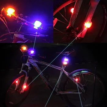Cykel Lys Vandtæt Bageste baglygte USB-Genopladelige Mountain Bike Light Taillamp Sikkerhed Advarsel Lys Cykel Tilbehør images
