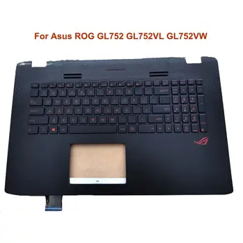 Dansk baggrundsbelyst tastatur til ASUS ROG GL752V GL752VL GL752VW GL752 VM-AMERIKANSKE Tastaturer store bogstaver Nye 13NB0941AP0301 0KNB0-662GUI00 images