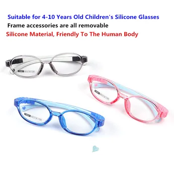 De 4-10-Årige Børn Oval TR90 Ultralet Blød Fleksibel Sikkerhed Barn Frame Briller Optisk Brille Oculos Gummi Drenge Piger images
