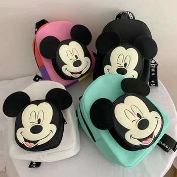 Dejlige Disney børns taske Mickey Mouse børns Bacpack Efteråret Mickey, Minnie Mouse mønster rygsæk Børn Julegaver images