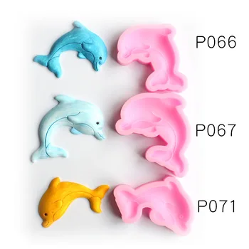 Dolphin-silicone mold DIY sirup chokolade skimmel UV-epoxy harpiks keramisk ler tilbehør til udsmykning af images