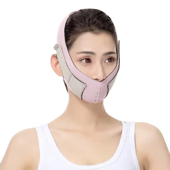 Elastisk Slankende V Linje Ansigt Bandage V Shaper Kvinder Hage, Kindben Op Bælte Facial Anti Rynke Rem Ansigtspleje Slanke Værktøjer images