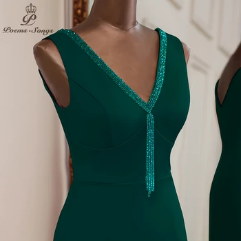 Elegante Green Aften kjoler Havfrue prom kjole, Brude kjoler vestidos de promocion Brudepige kjoler, graduering kjoler images