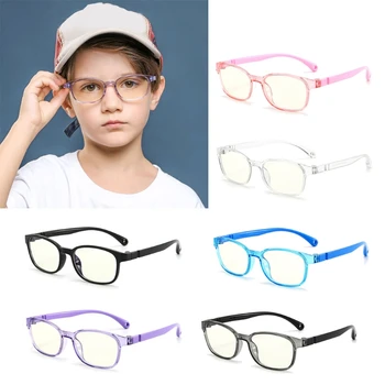 Fashionable Briller til Børn Blå Lys, Anti-Blænding Filter Børn Briller Pige Dreng Optisk Ramme Blokering Klare Linser TR90 images