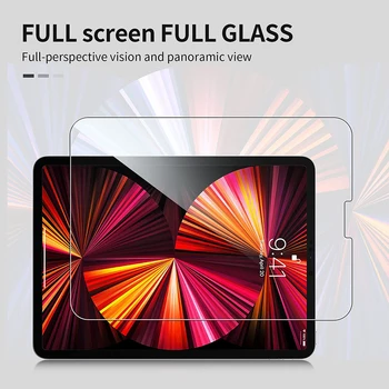 For iPad Pro 12.9 & 11 Tommer 2021 Screen Protector film HD Hærdet Glas med Face ID & Apple Blyant Nem Installation images