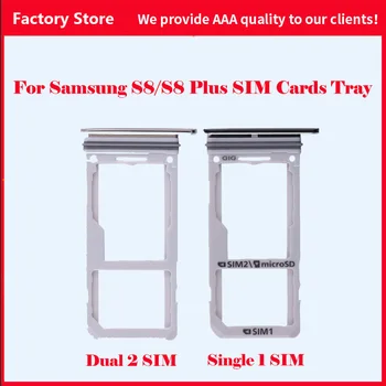 For Samsung Galaxy S8 G950 G950F S8 Plus G955 G955F Oprindelige Telefon, Bolig Nyt SIM-Kort Adapter Og Micro SD-Kort Skuffe Indehaver images