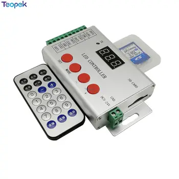 H802SE fuld farve LED controller med 4 Porte Kørsel 6144 Pixels, fire stand-alone controller, LED-controller, DMX512 controller images