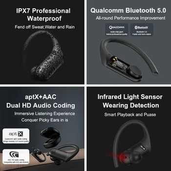 HaylouT17 trådløse bluetooth-binaural med opladning rum TWS sport Aptx + AAC dobbelt high-definition audio-kodning bære images