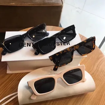 HKNA Lille Ramme Cat Eye Solbriller Kvinder 2021 Luksuriøse Designer-Square solbriller Kvinder Lentes De Sol Mujer Nuancer til Kvinder images