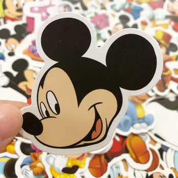 Hot 50 stk Disney tegnefilm Mickey Mouse klistermærker, legetøj til Børn Gave værelser bagage guitar personlighed graffiti, klistermærker images