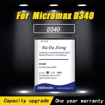 Høj kvalitet 3000mAh D340 Batteri for Micromax D340 telefonens batteri images
