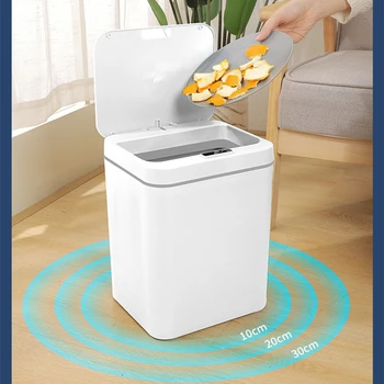 Intelligent Sensor Sortering Skraldespand, Stue, Køkken, Badeværelse Papirkurven Automatisk Med Låg images