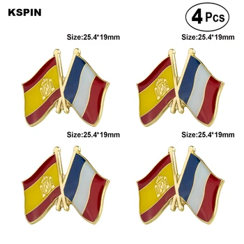 Irland og Norge Venskab Flag Pin Revers Pin-Badge Broche Ikoner 4stk images
