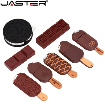 JASTER Oreo Kiks model is, chokolade usb2.0 4GB, 8GB, 16GB, 32GB, 64GB pen-drev, USB-Flash-Drev kreative gifty Pendrive images