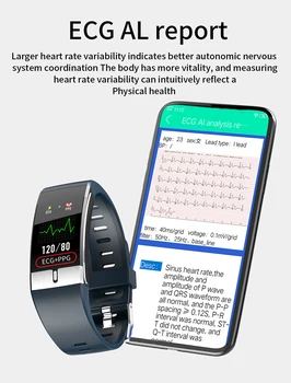 JUSUTEK 2021New Smart Ur Super Multifunktion Cardio Bluetooth Armbånd EKG+PPG,Blodtryk,IP68 Vandtæt, for Androd IOS images
