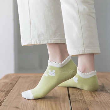 Kanin dyreprint søde sokker calcetines sjove sok japansk mode sokken kvinder designer street style bomuld harajuku meias images